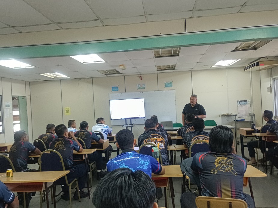 Classroom session with laptops